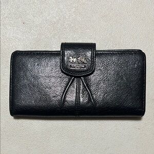 Coach Black Leather Wallet